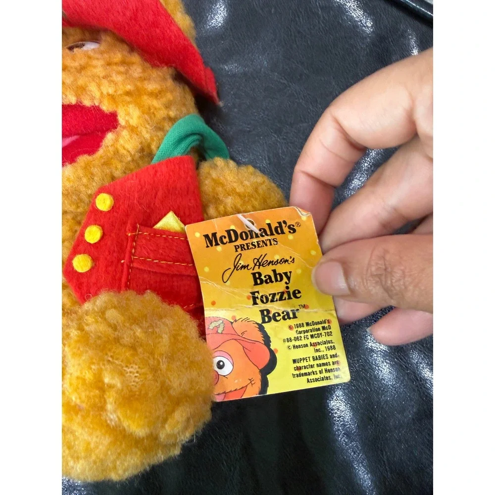Vintage 1988 McDonald's‎ Jim Henson Baby Fozzie Bear Muppet Babies Plush Toy NWT